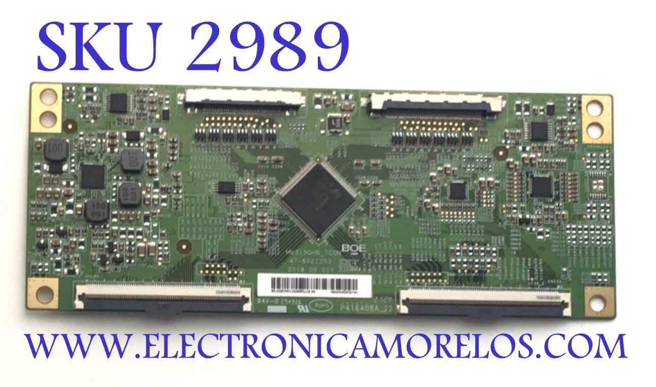 T-CON PARA MONITOR LG / NUMERO DE PARTE MV315QHMN40 / 47-6021253 / NUMERO DE PANEL MV315QHM-N40 / MODELO 32QN650-B